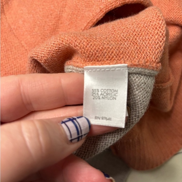 J.Jill Pure Women's V-Neck Cardigan Size XS Multi-Color Block Pockets Relaxed - Picture 6 of 6